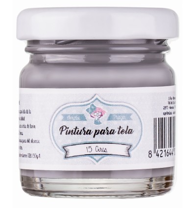 [TA30-15] PINTURA TELA GRIS 30ML