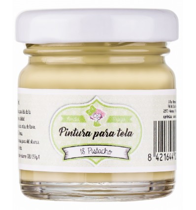 [TA30-18] PINTURA TELA PISTACHO 30ML