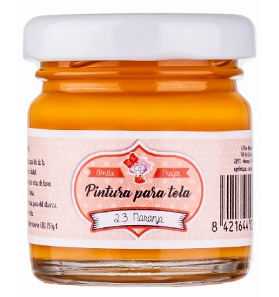 [TA30-23] PINTURA TELA NARANJA 30ML