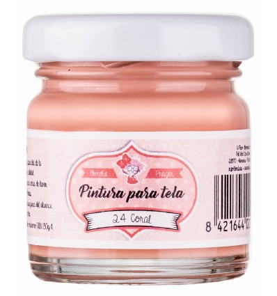 [TA30-24] PINTURA TELA CORAL 30ML